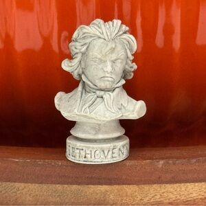 Rare UFS Miniature Ludwig Van Beethoven Porcelain Bust Figurine 2"